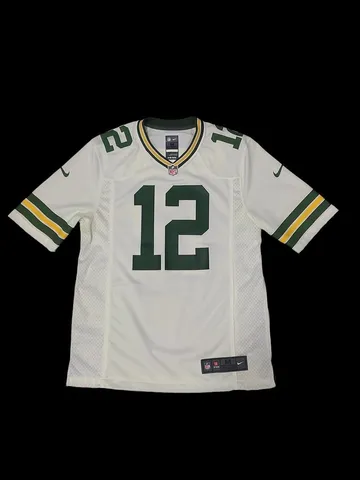 NFL Green Bay Packers Aaron Rodgers Jersey Manga Curta Camiseta Esportiva  Casual