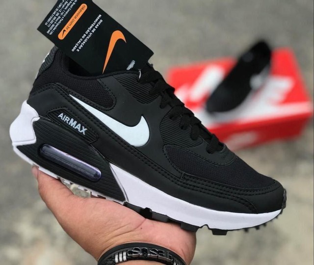 Tênis Nike Air Max 90 - Masculino - Branco/Branco