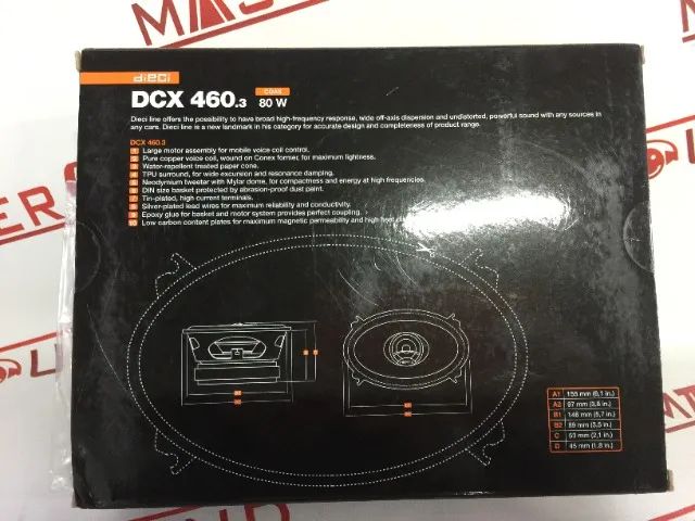 alto falante hertz 4x6'' dieci DCX460.3 80watts coaxial original alto falante hertz 4x6'' dieci DCX460.3 80watts coaxial original