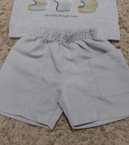 conjunto camiseta/bermuda malwee - tamanho 1 ano - Foto 3
