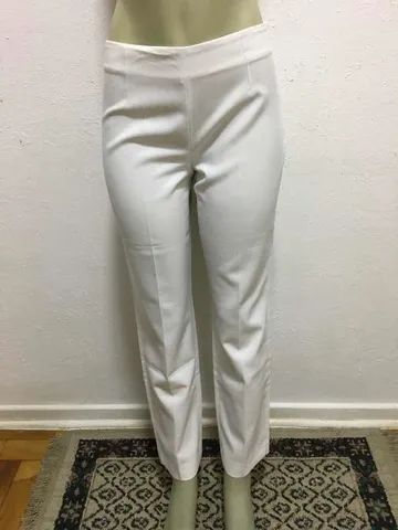 Calça Shoulder Tam. 40 Branca Poliéster Ótimo Estado Sacola