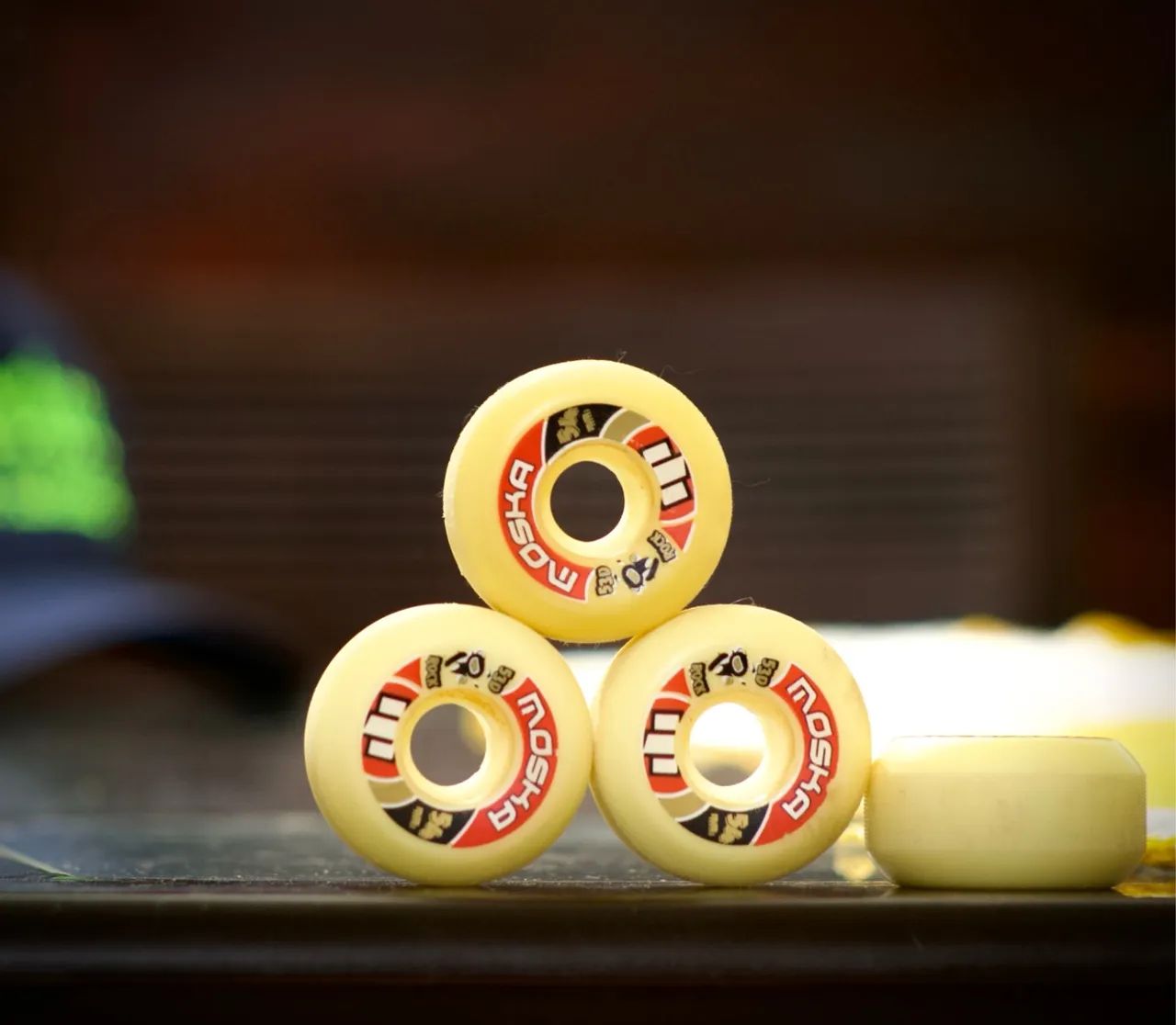 Rodas de Skate Moska 53D Rock 54mm Novas. 