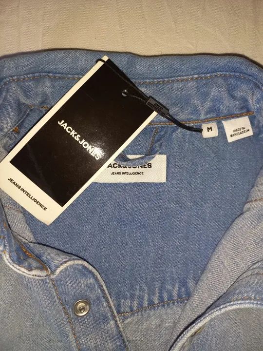 Casaco Jeans Manga Longa Azul JACK & JONES         Tam M - Foto 2