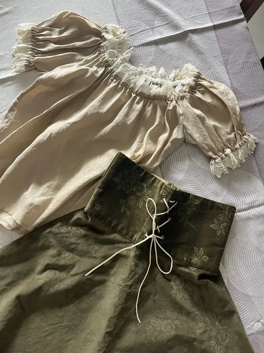 Traje típico feminino - saia e blusa - Foto 4