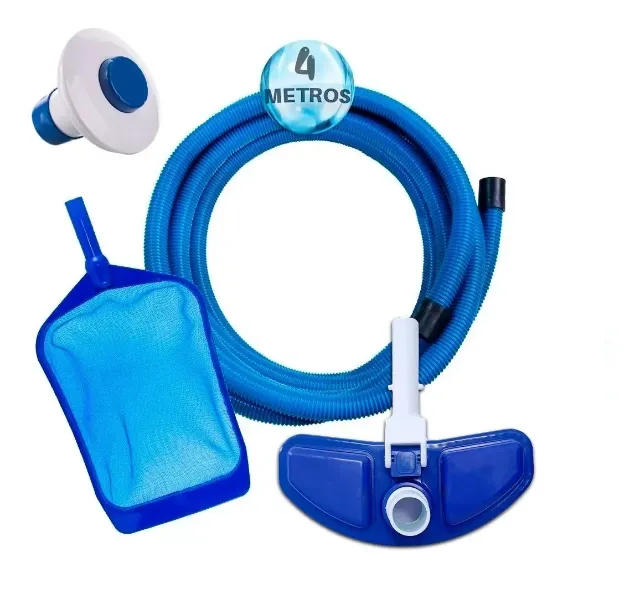 Kit Limpeza para Piscina 4 peças Novo