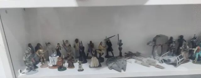 Star Wars - Miniaturas de metal - DeAgostini 53 peças(Acompanha expositor)