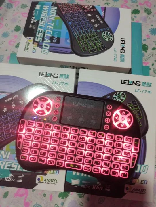 Mini teclado com led pra tv  - Foto 5