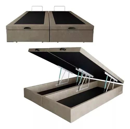 cama box baú e colchão de espuma toque firme  king size - Foto 2