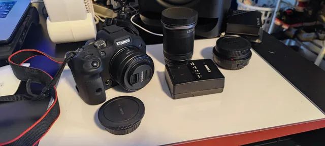 Canon R7 corpo e lente original kit