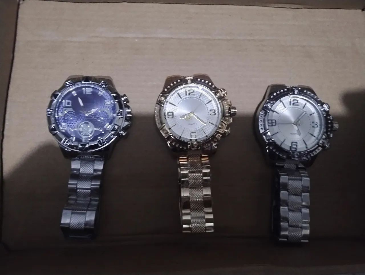 Relógio prata quatz - Foto 4