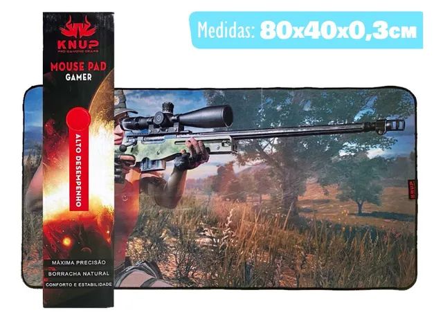 MousePad Speed Gamer Grande 80x40cm, Estampa Pubg2 - Knup em São Luís ma