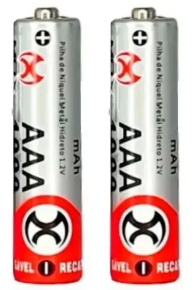Pilha Recarregavel Mox MO-AAA1000-B2 Cartela C/2-Pilhas AAA - Foto 2