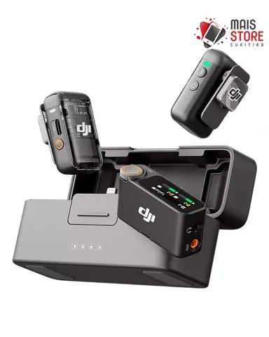 Microfone Dji Mic 2 (2 TX + 1 RX + Charging Case) (Novo/Lacrado)