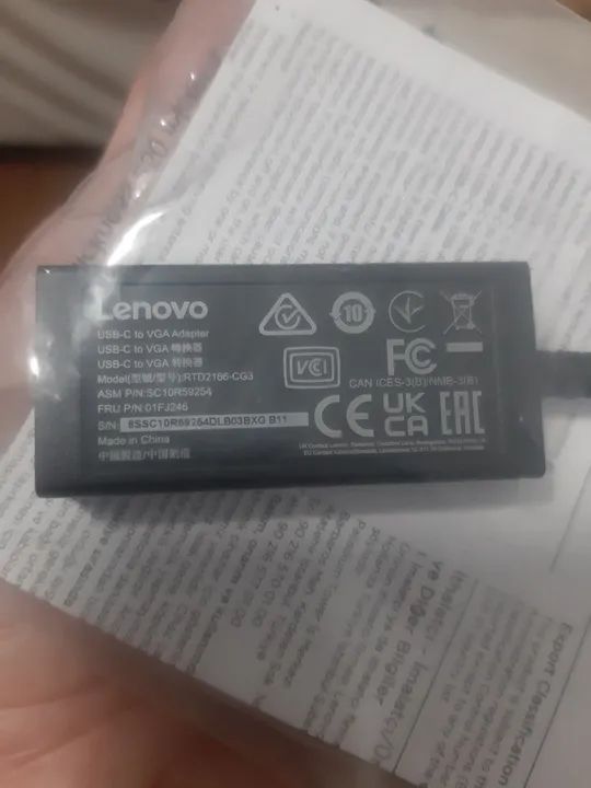 Cabo usb para entrada VGA Lenovo  - Foto 3