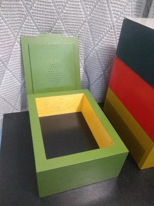 Caixas organizadoras com tampa. - Foto 4