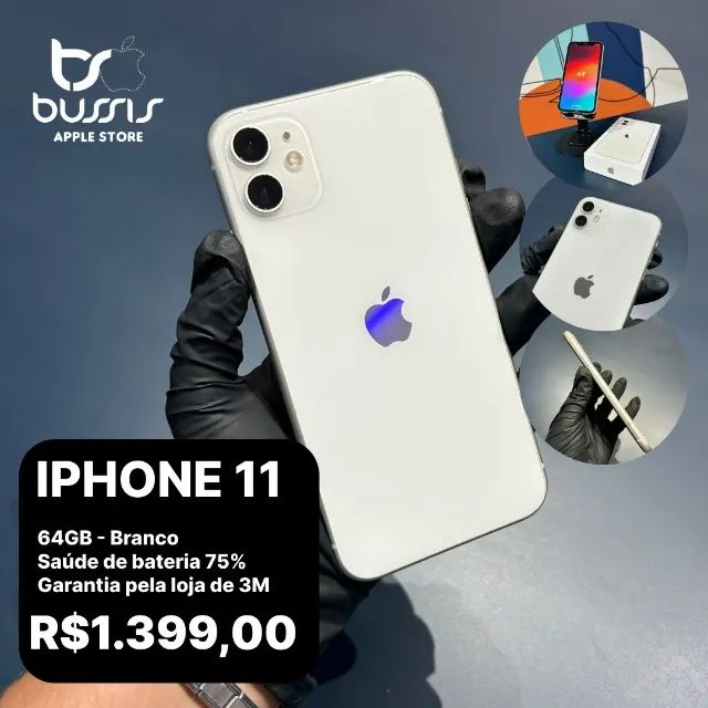 Iphone 11 Branco Semi novo 64 GB / Sem detalhes / Menor valor do