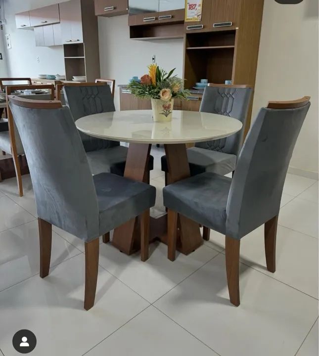 Mesa de Jantar 4 Lugares Redonda ( Pronta Entrega )  - Foto 3