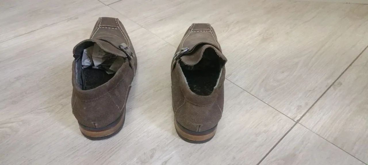 Sapato em couro, marca parâmetro, número 39, sapato top! - Foto 5