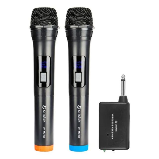 Kit de Microfone Duplo sem Fio 2.4G ON-MC825- Onistek 005865