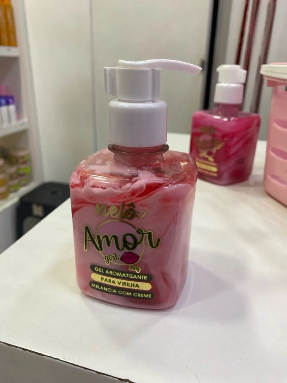 Gel  Beijável Intimidade Amor Girl - Melancia com Creme e Tutti Frutti com Creme - Foto 4