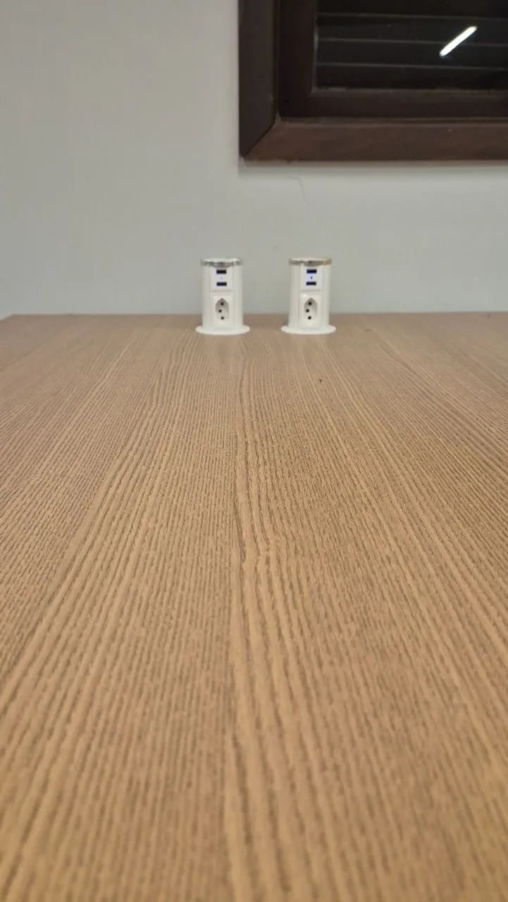 Conjunto de Mesa de Escritório Modular em Formato "T" - Marelli - Foto 4