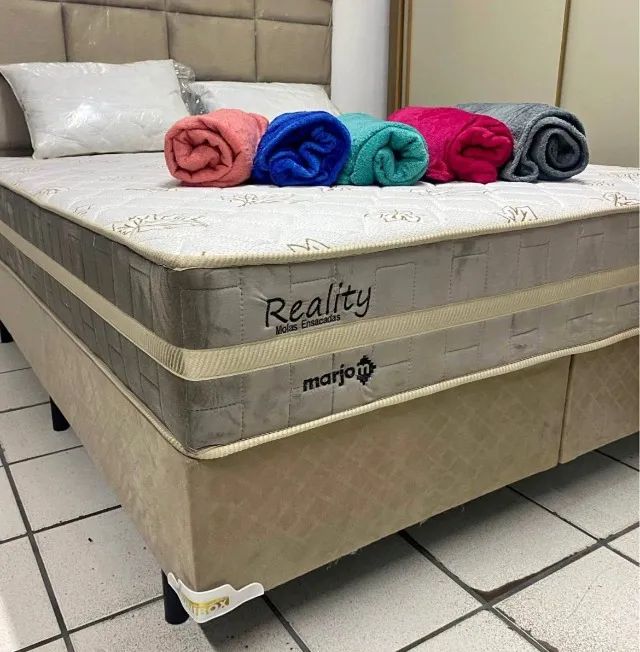 Cama queen molas ensacadas