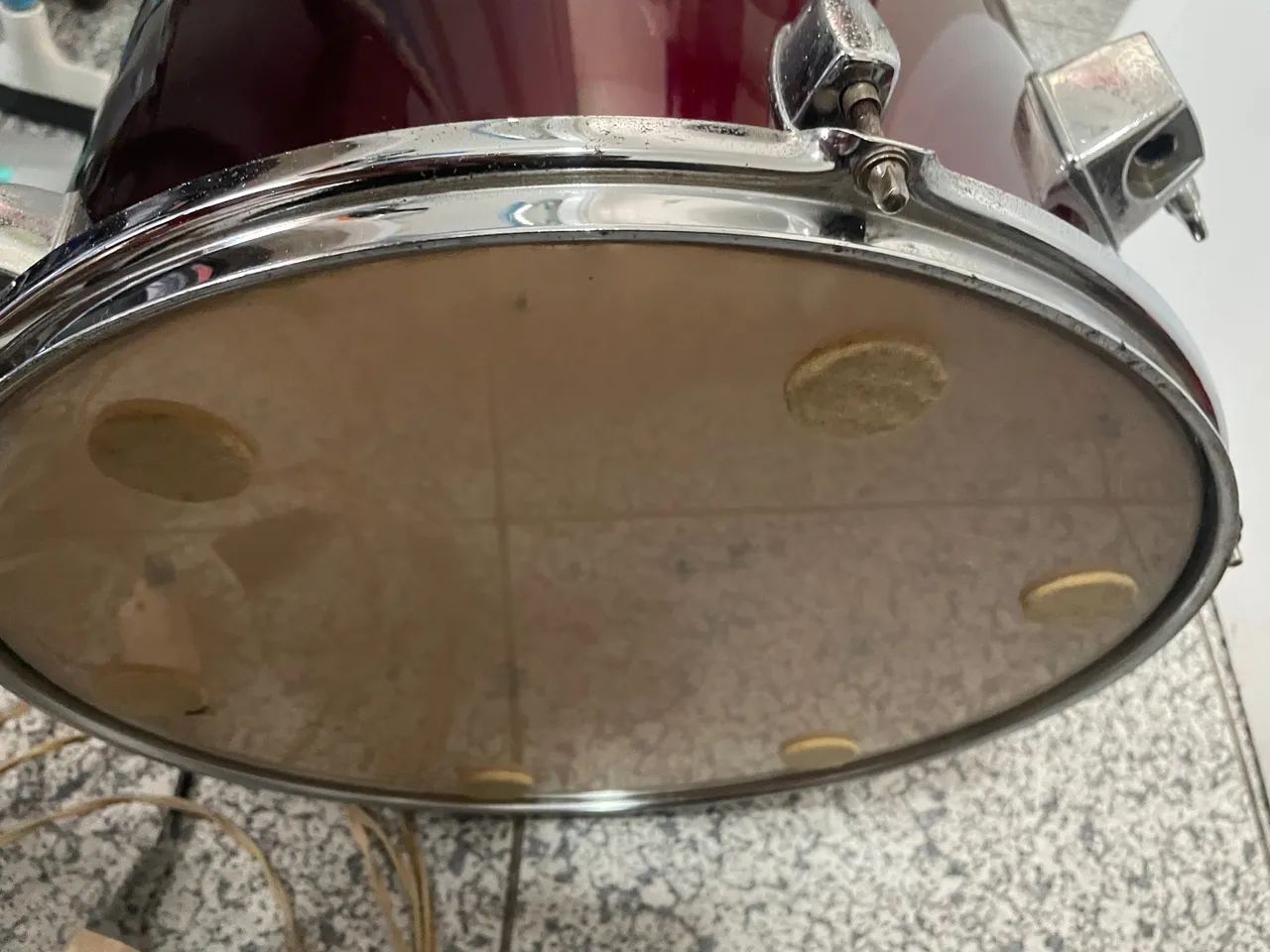 Bateria Mapex tambores e holder 