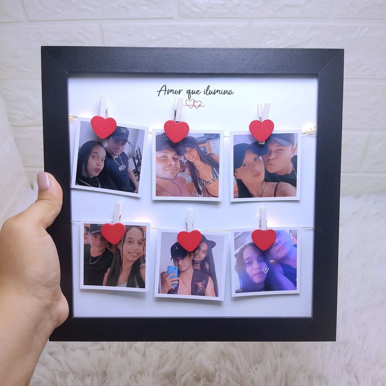 Quadro De Casal Com Luz LED 