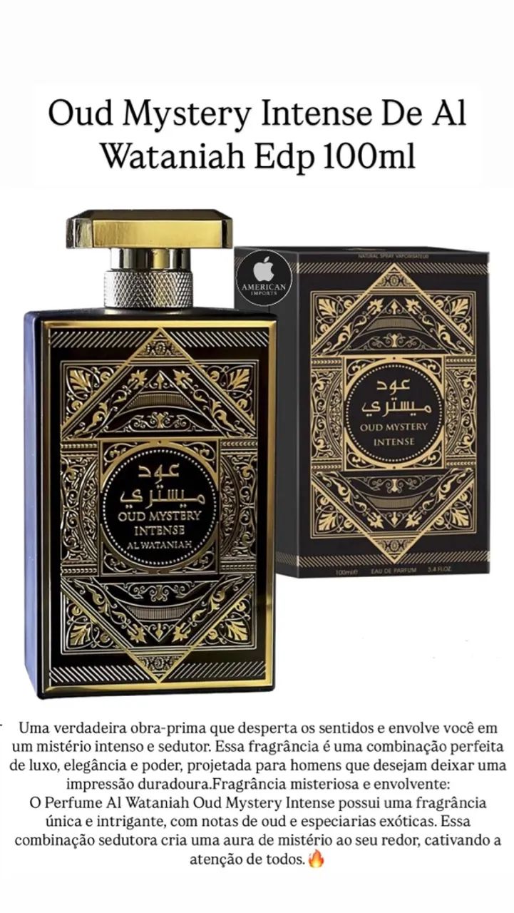 Perfume Oud Mystery Intense - Árabe