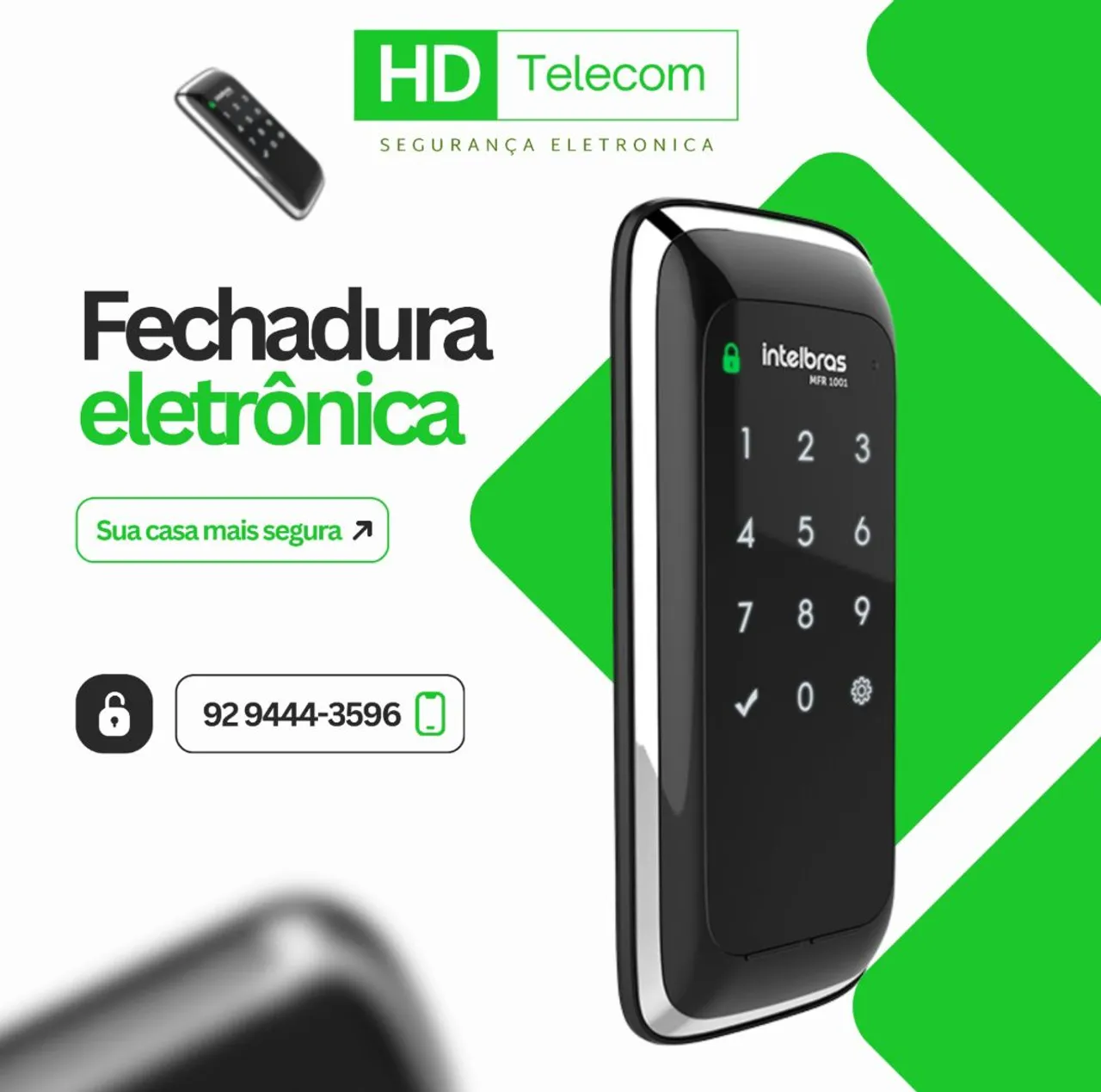 Fechadura Eletrônica Intelbras MFR 1001 - Segurança para sua casa