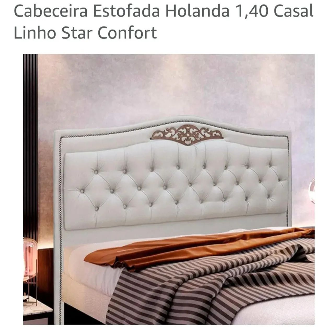 Cabeceira Estofada Holanda 1,40 Casal - Foto 5
