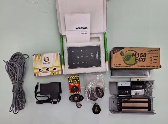 Kit Controle Acesso Intelbras Fechadura Automatiza Eletroímã - Foto 2