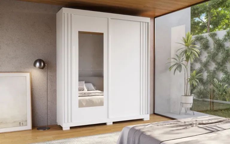 Roupeiro Athena Com Espelho 100% MDF  - Foto 3