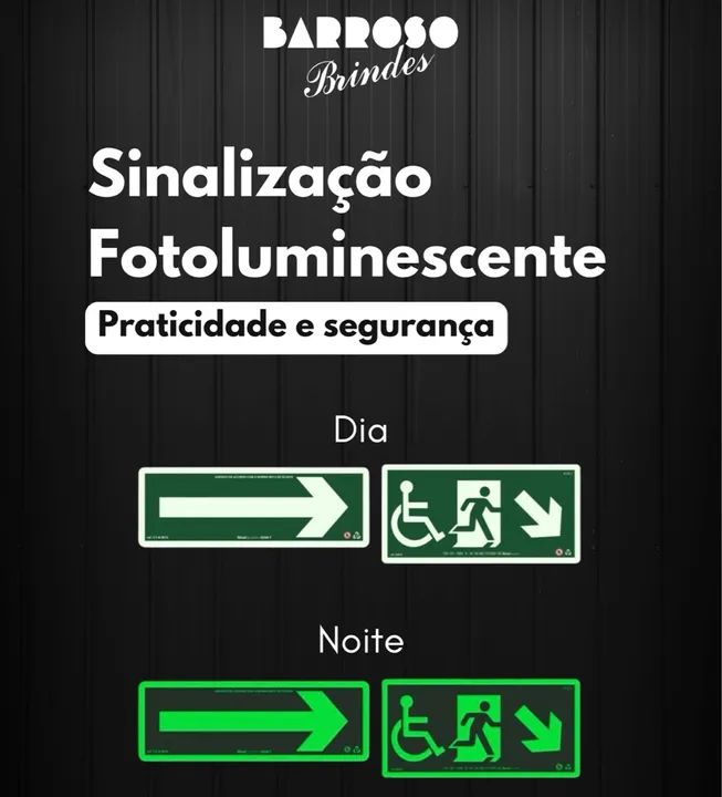 Placa Fotoluminescente Extintor de Incêndio CO2 - PROMOÇÃO  - Foto 2