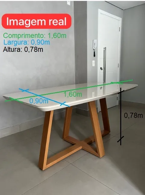 Mesa de Jantar Elegante com Design Moderno