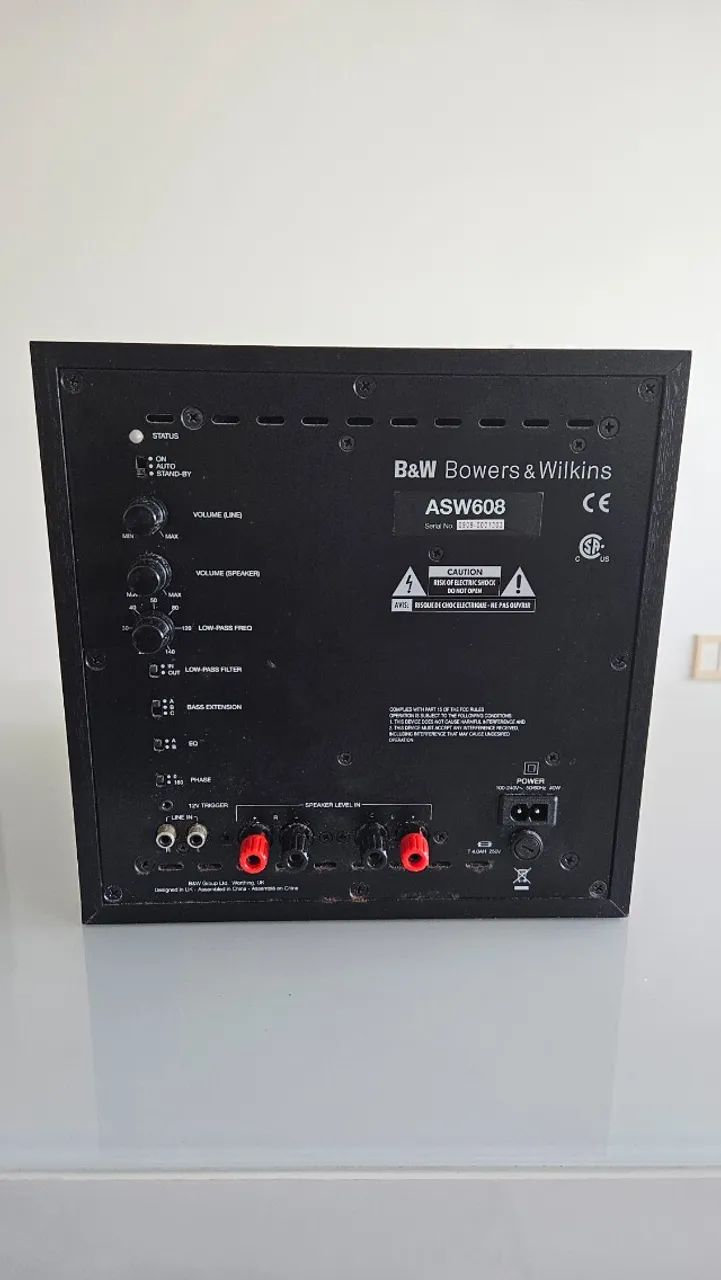 Subwoofer B&W ASW 608 - Foto 2