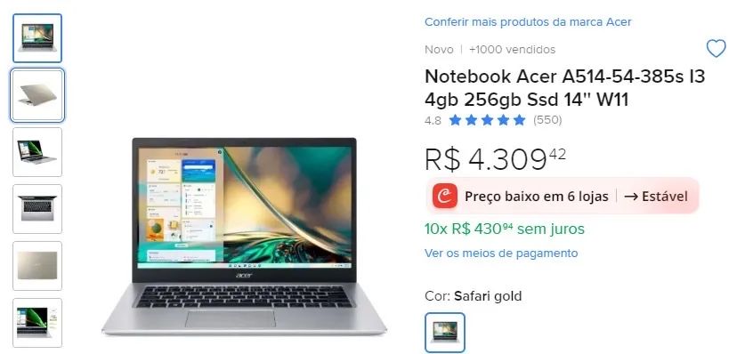 NOTEBOOK ACER ASPIRE 5 (Brand New)64317759647490123