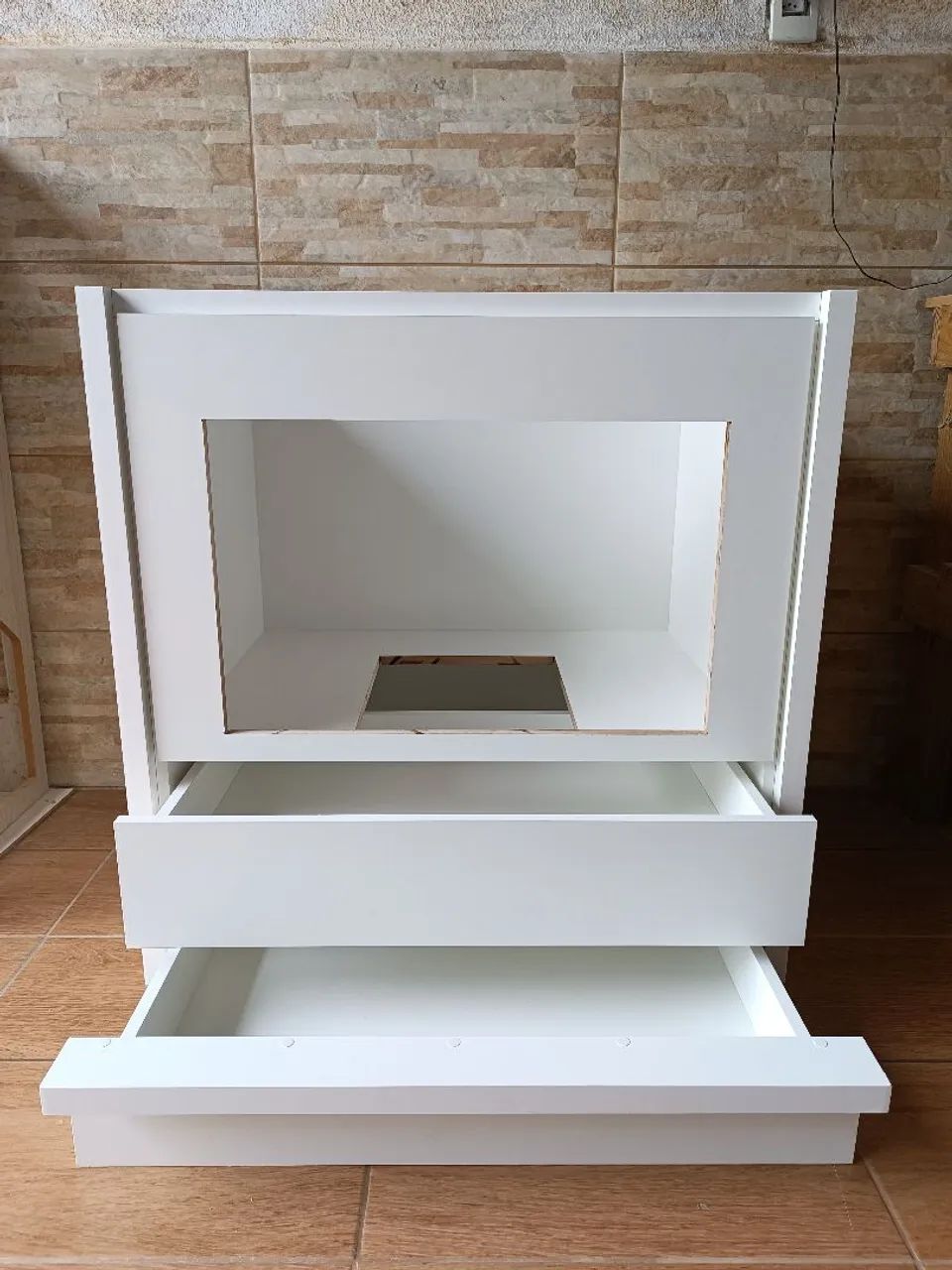 Balcão para Cooktop em MDF branco  - Foto 2