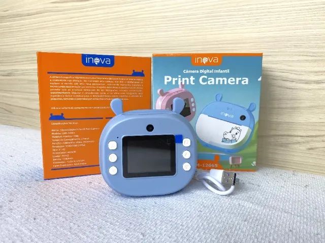 Câmera Infantil com Impressão Instantânea (Azul) - Foto 4