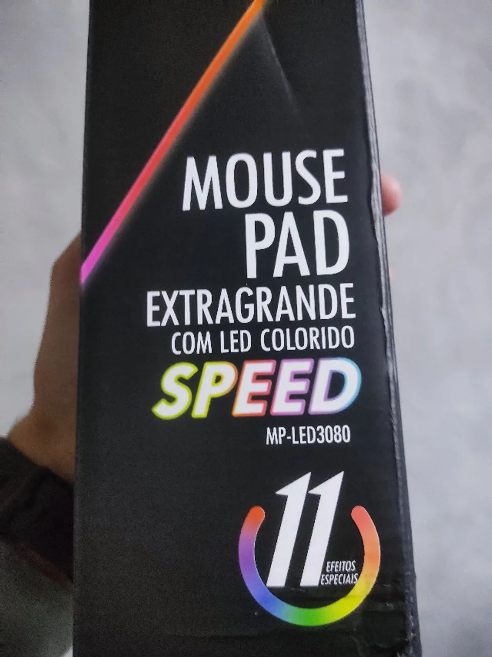 MousePad Gamer LED - RGB - Impermeável - EXBOM - 300mm x 800mm - Novo - Foto 5