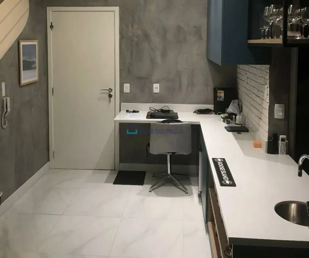 Studio à venda no Brooklin, mobiliado, 43m²