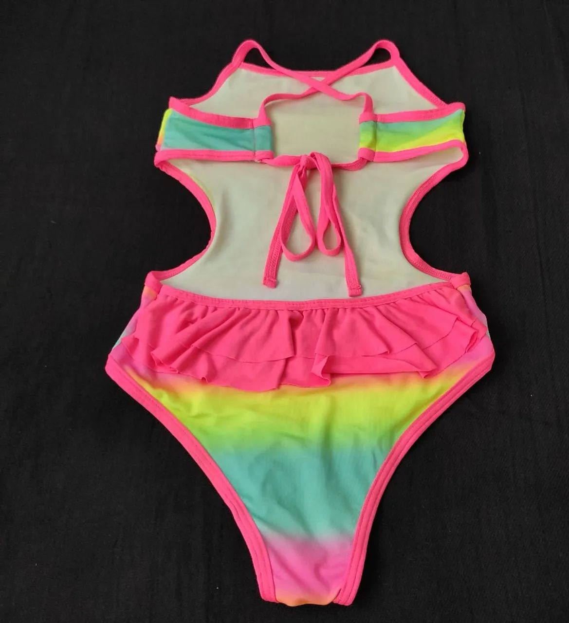 Maiô Infantil Neon Colorido - Foto 2