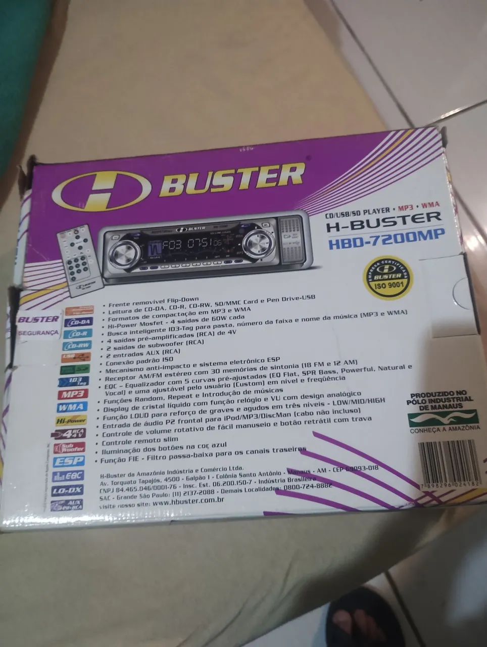 Som Automotivo H-Buster HBD-7200MP