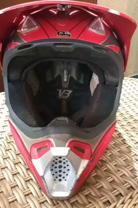 Capacete Capacete Fox V3Pilot-vermelho V3 XS