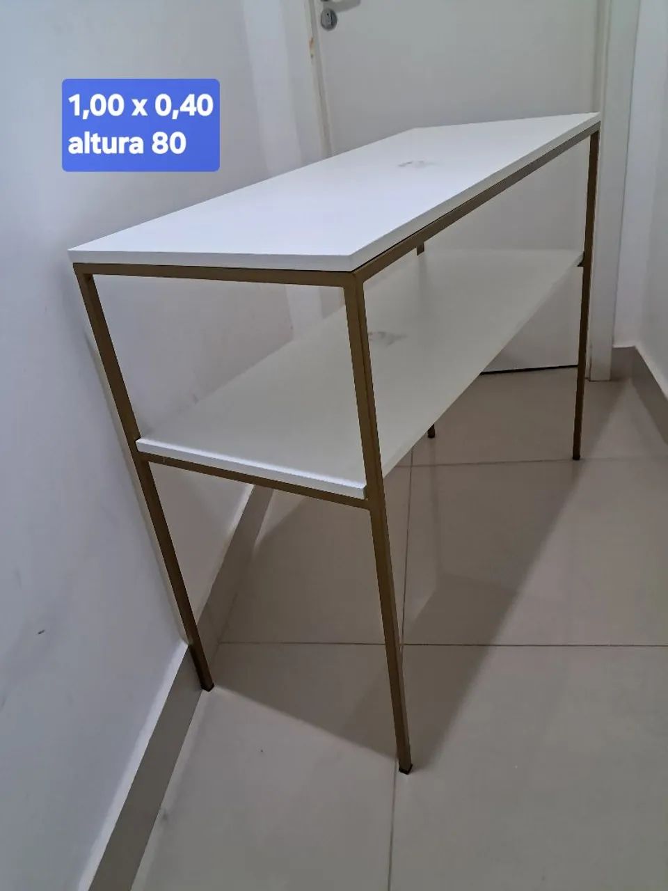 Vendo mesa em metalon e mdf  - Foto 3
