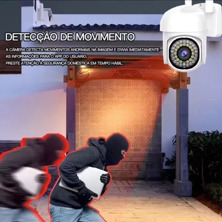 Câmera IP Externa Aprova D'água WIFI Visão Noturna - Foto 4