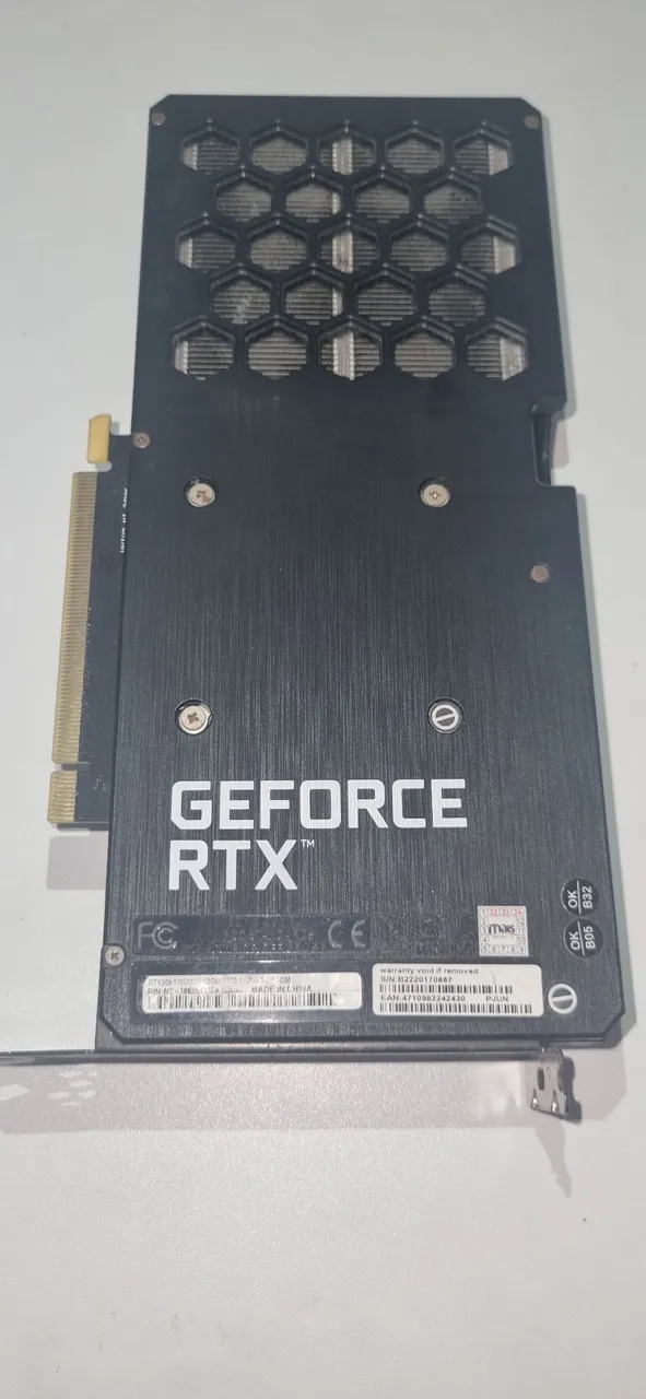 Placa de Vídeo RTX 3060 12gb
