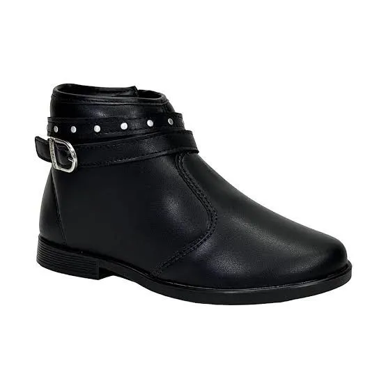 Bota Infantil Preta com Detalhes molekinha.consultar numeração disponível
