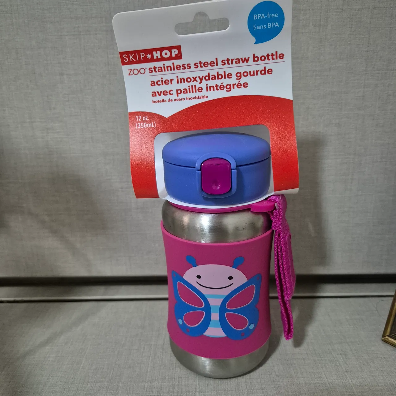Garrafa Infantil Skip Hop Zoo Butterfly 350ml