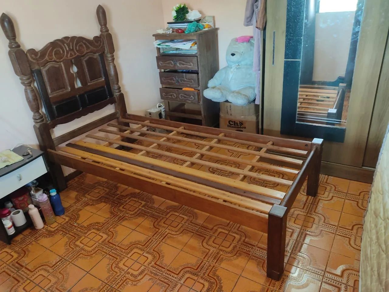 Cama de Madeira Maciça Sucupira - Foto 3